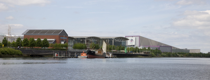 View to the south bank from the River Clyde